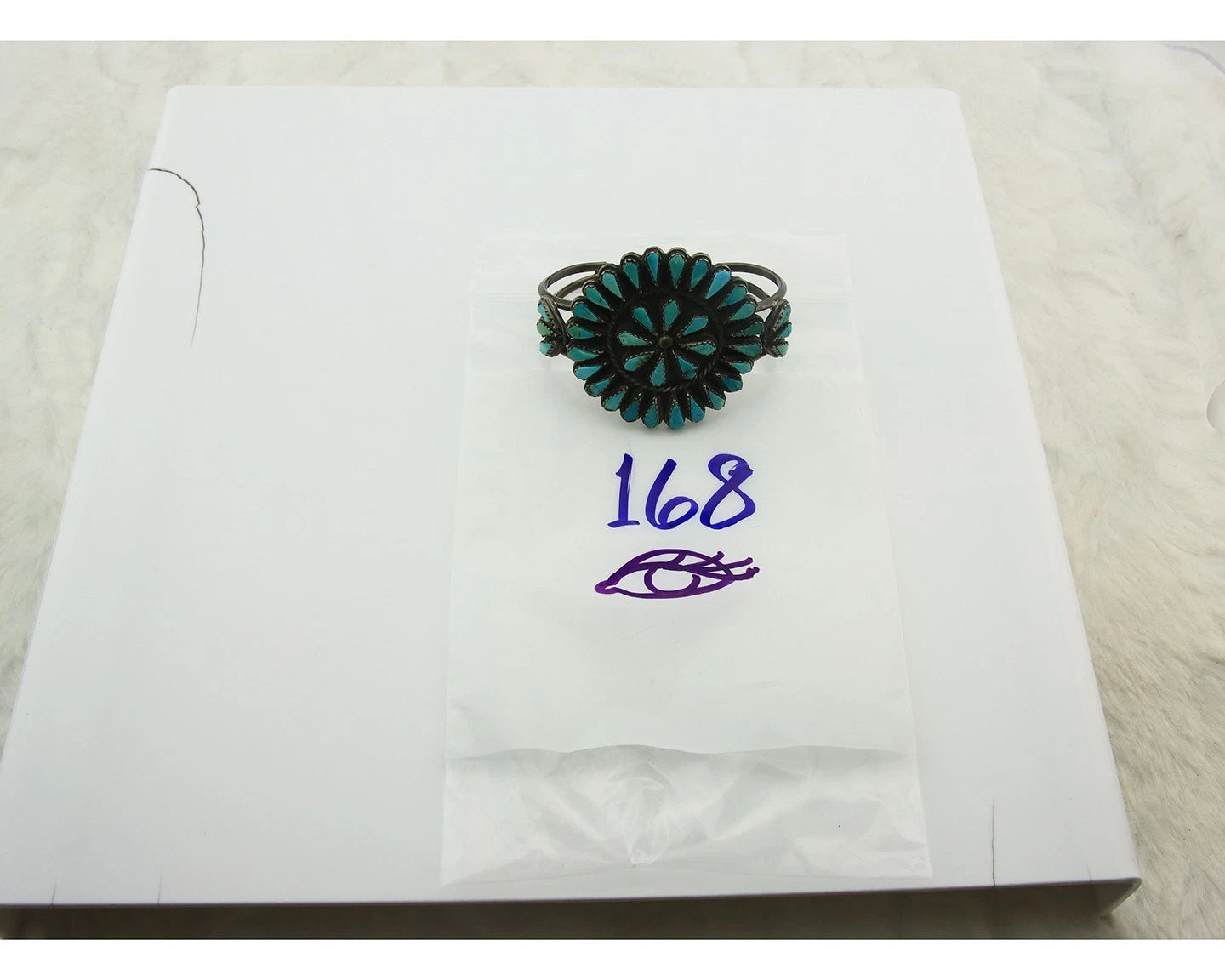 Navajo Cuff Bracelet Sterling Silver Turquoise Vintage Old Pawn