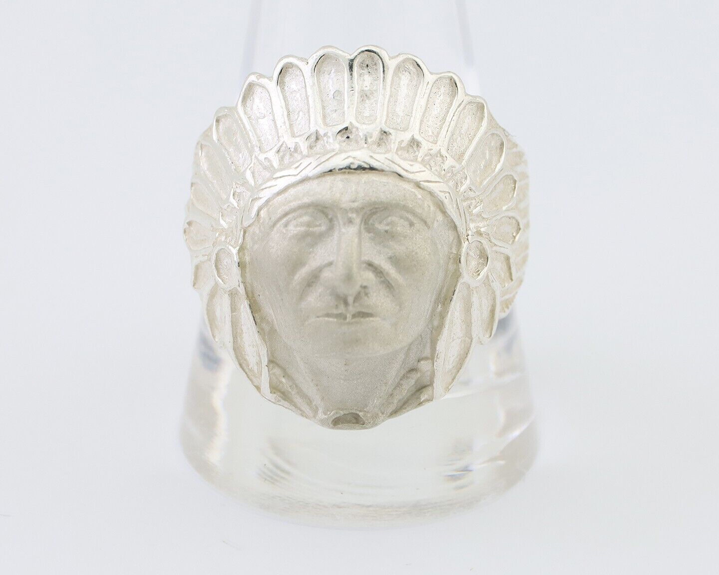 Indian Chief Ring 925 Sterling Silver SOLID CAST 925 STERLING SILVER Size 11