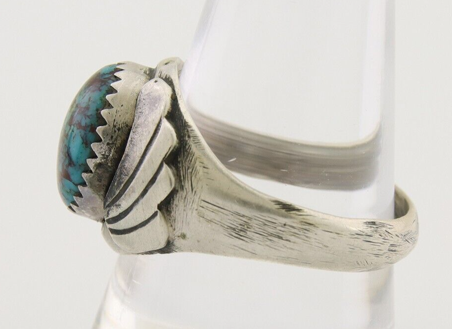 Navajo Ring 925 Silver Turquoise Turpen's Pawn Vault Artist Native C.80's