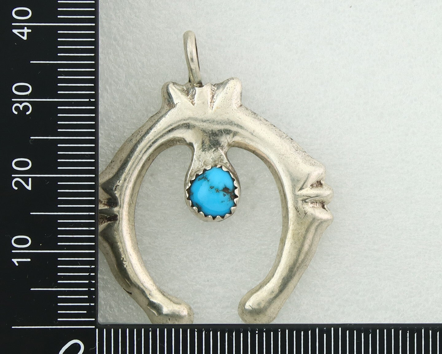 Navajo Sterling Silver Pendant Handmade Authentic Vintage C.80's