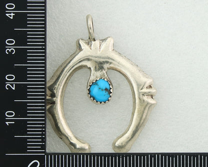 Navajo Sterling Silver Pendant Handmade Authentic Vintage C.80's