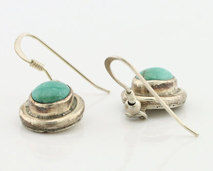 Navajo Earrings 925 Silver Arizona Turquoise Native American Artist C.80s