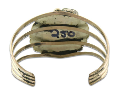 Navajo Bracelet 925 Silver Natural Blue Turquoise Native American Artist C.80s