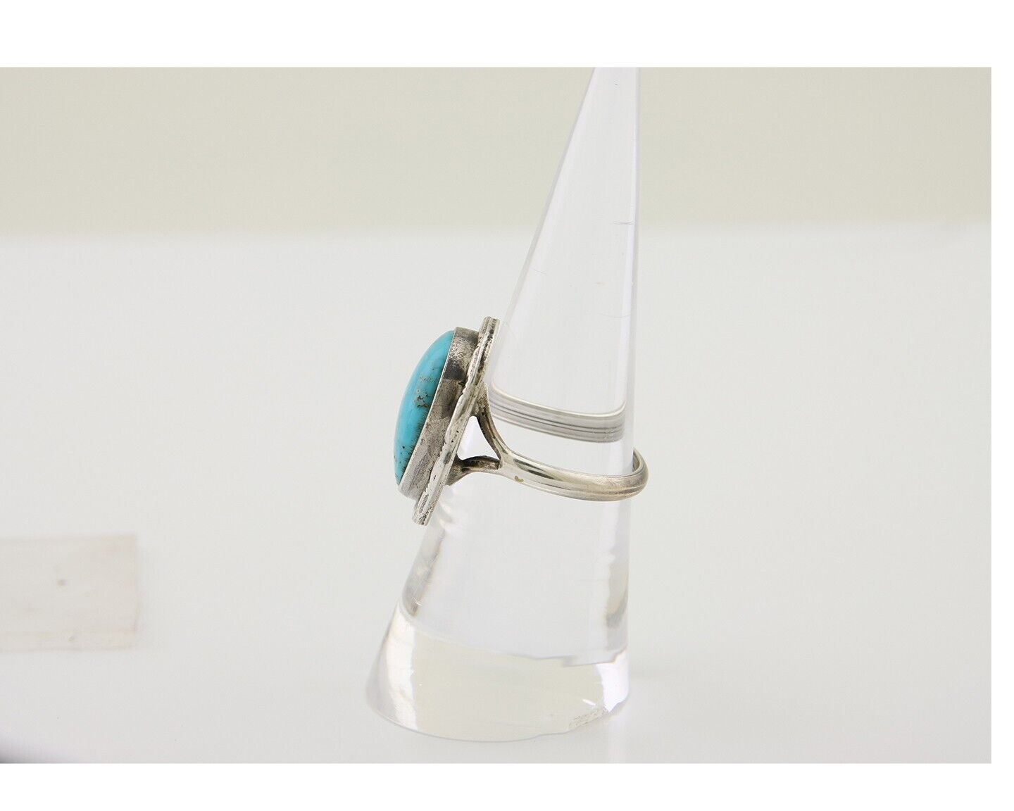 Navajo Handmade Ring 925 Silver Turquoise Native American Artist C.80's