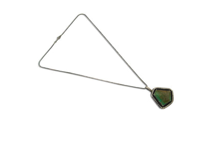 Navajo Necklace 925 Silver Royston Turquoise Artist Signed MN C.80's