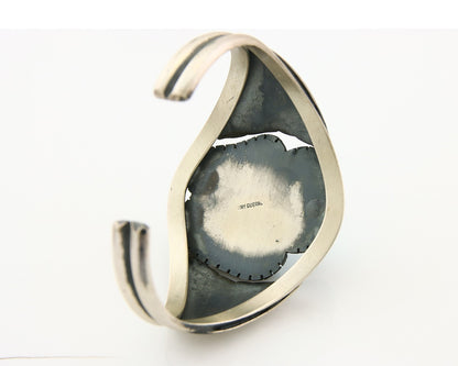 Navajo Bracelet 925 Silver Natural Bisbee Turquoise Cuff Signed Tony Guerro C80s