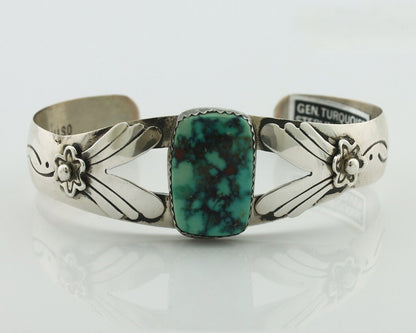 Navajo Bracelet 925 Silver Pilot Mountain Artist Signed Emma Carviso C.80's