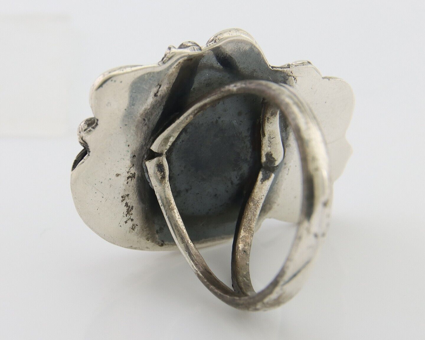 Navajo Handmade Ring 925 Silver Mine 8 Turquoise Native Artist C.80's