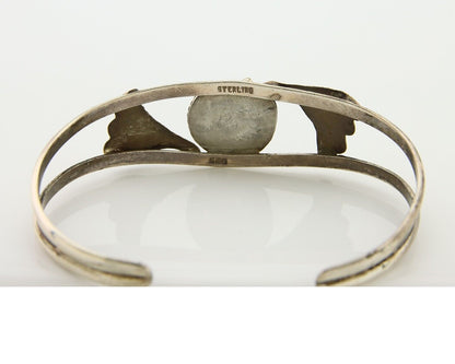 Navajo Bracelet 925 Silver Turquoise Cuff Native American Artist C.80's