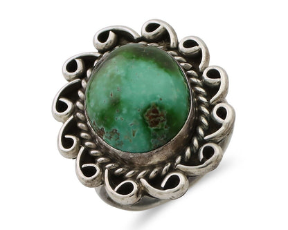 Navajo Handmade Ring 925 Silver Royston Turquoise Size 6.0 C.80's