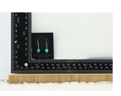 Navajo Earrings Sterling Silver Turquoise Dangle Vintage Authentic