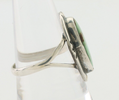 Navajo Ring 925 Silver Natural Turquoise Native American Artist Signed C.80's