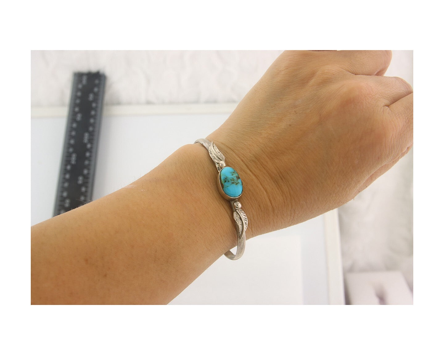 Vintage Navajo Bracelet 925 Silver Turquoise Traditional Handmade Authentic