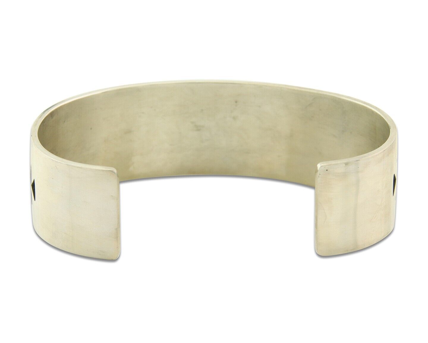 Navajo Bracelet 925 Silver Artist Signed Troy Laner Cuff C.80's