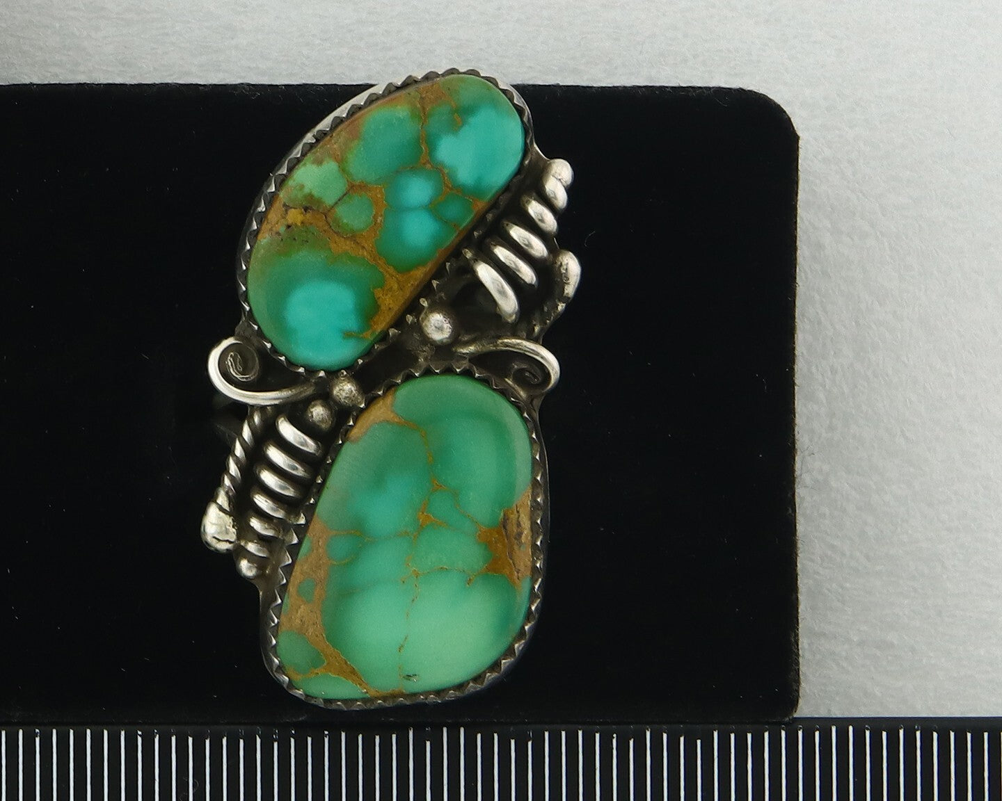Vintage Navajo Ring 925 Sterling Silver Authentic Royston Turquoise Size 6.5