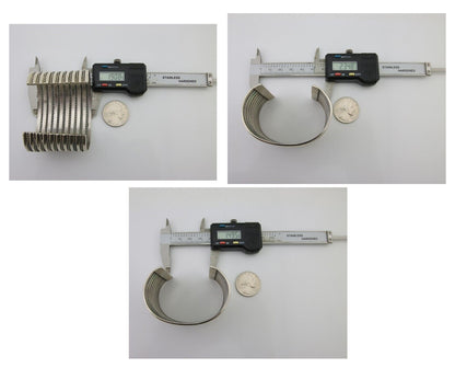 Navajo Wide Cuff 925 SOLID Silver Bracelet Artist TAHE C.80's