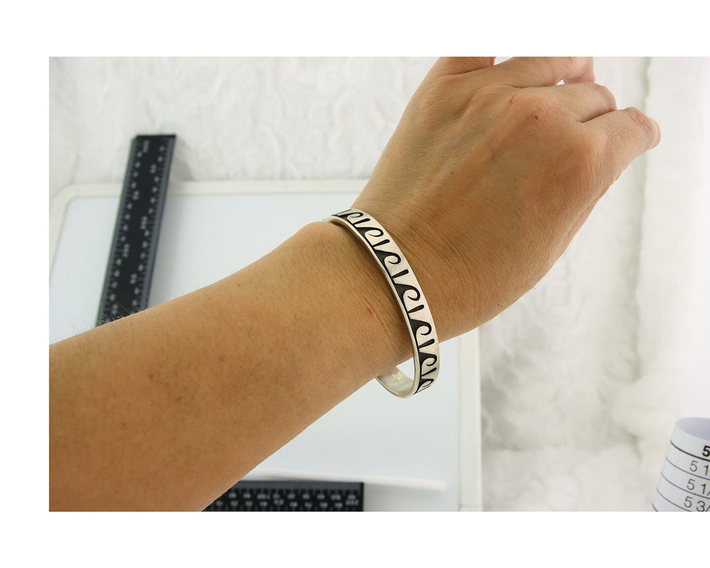 Vintage Hopi Bracelet 925 Silver Signed Linette Laiwakete Authentic Traditional