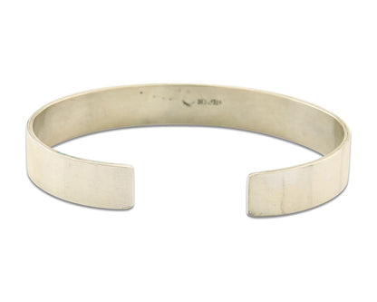 Hopi Bracelet 925 Silver Handmade Artist Signed Half Sun C.80's