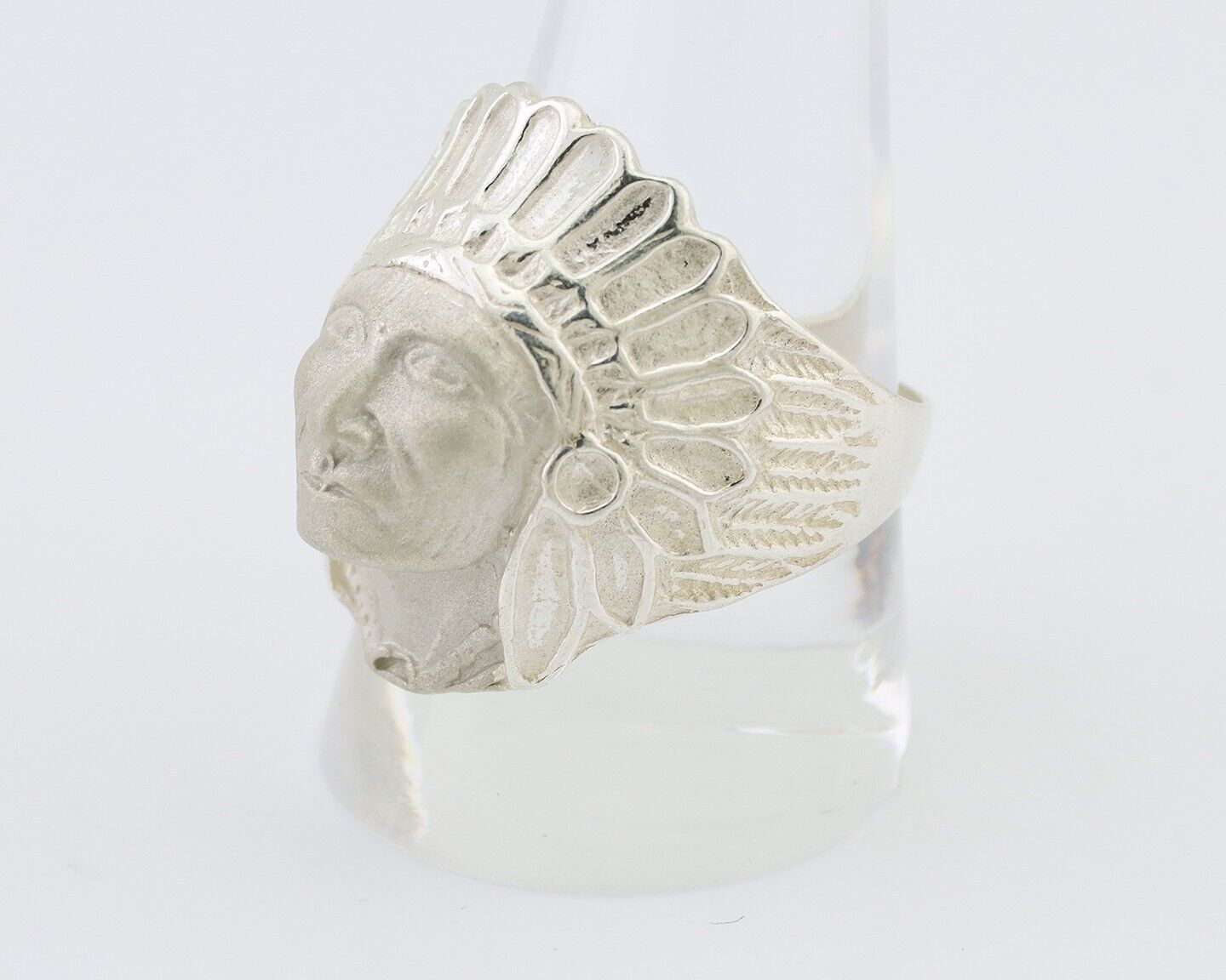 Indian Chief Ring 925 Sterling Silver SOLID CAST 925 STERLING SILVER Size 11