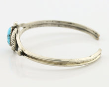 Navajo Handmade Bracelet 925 Silver Natural Blue Turquoise Native American C80s