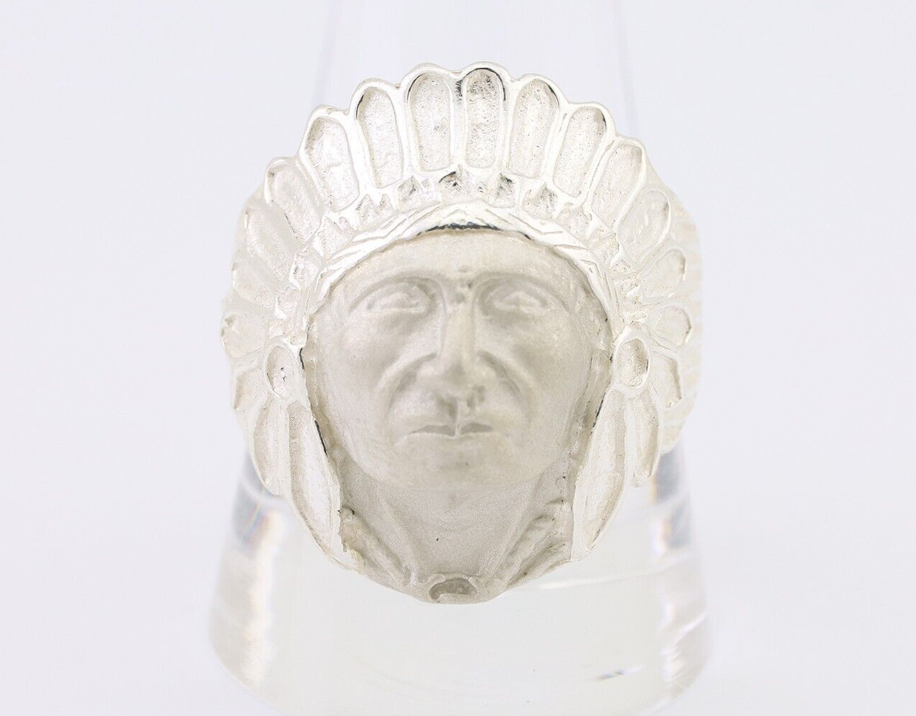 Indian Chief Ring 925 Sterling Silver SOLID CAST 925 STERLING SILVER Size 11.25