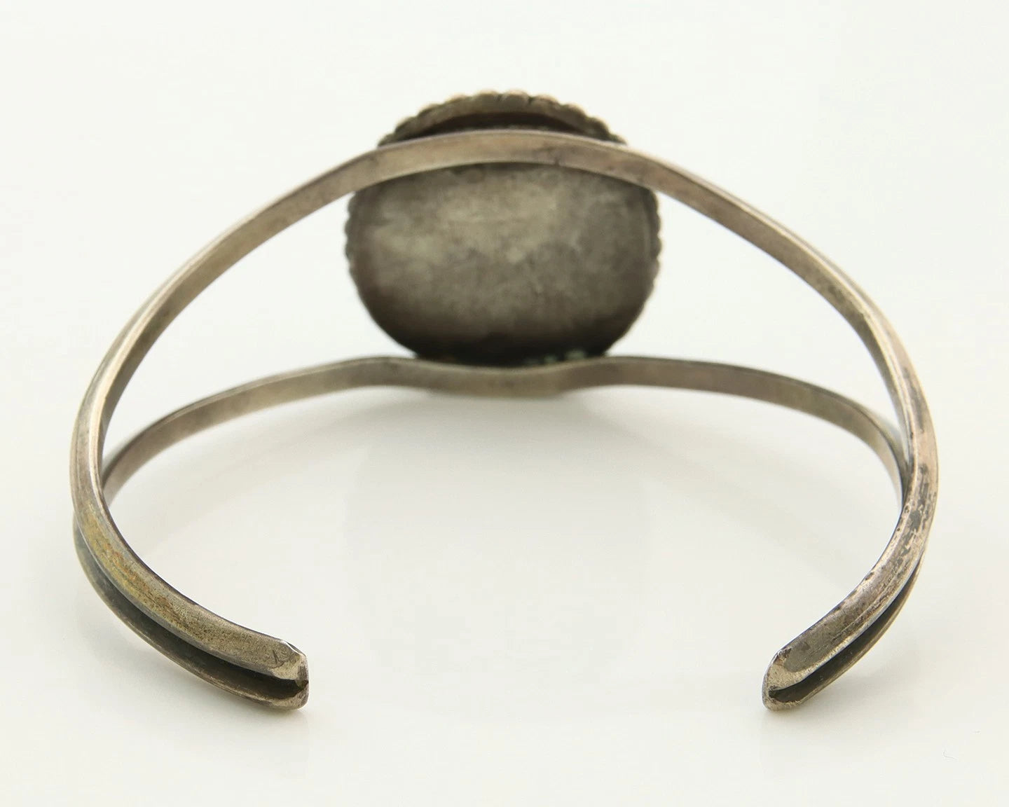Navajo Cuff Bracelet Sterling Silver Vintage Turquoise Handmade Native Artist
