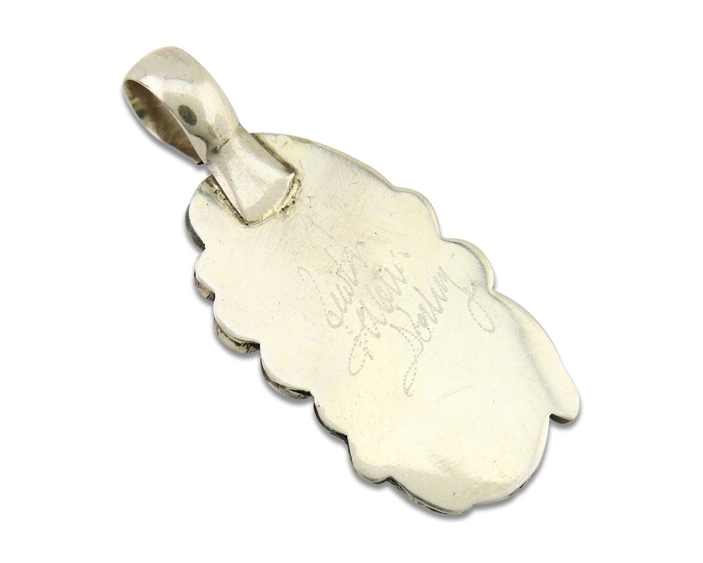 Navajo Necklace 925 Silver Spiderweb Turquoise Artist Signed Justin Morris C80s