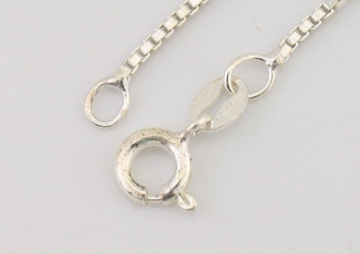 Navajo Necklace 925 Silver Natural Turquoise Signed Sunset C.85