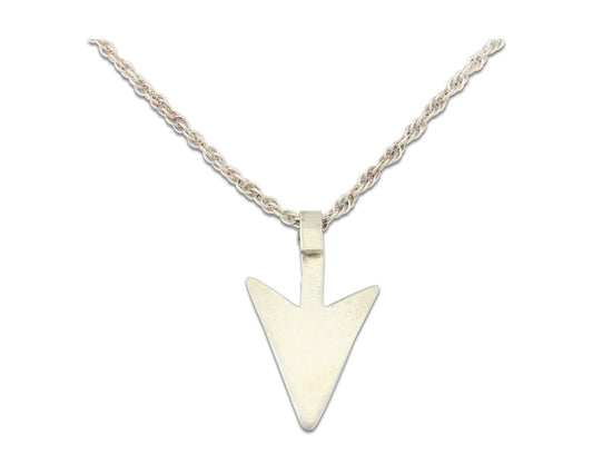 Navajo Sterling Silver Necklace Authentic Turquoise Vintage Handmade