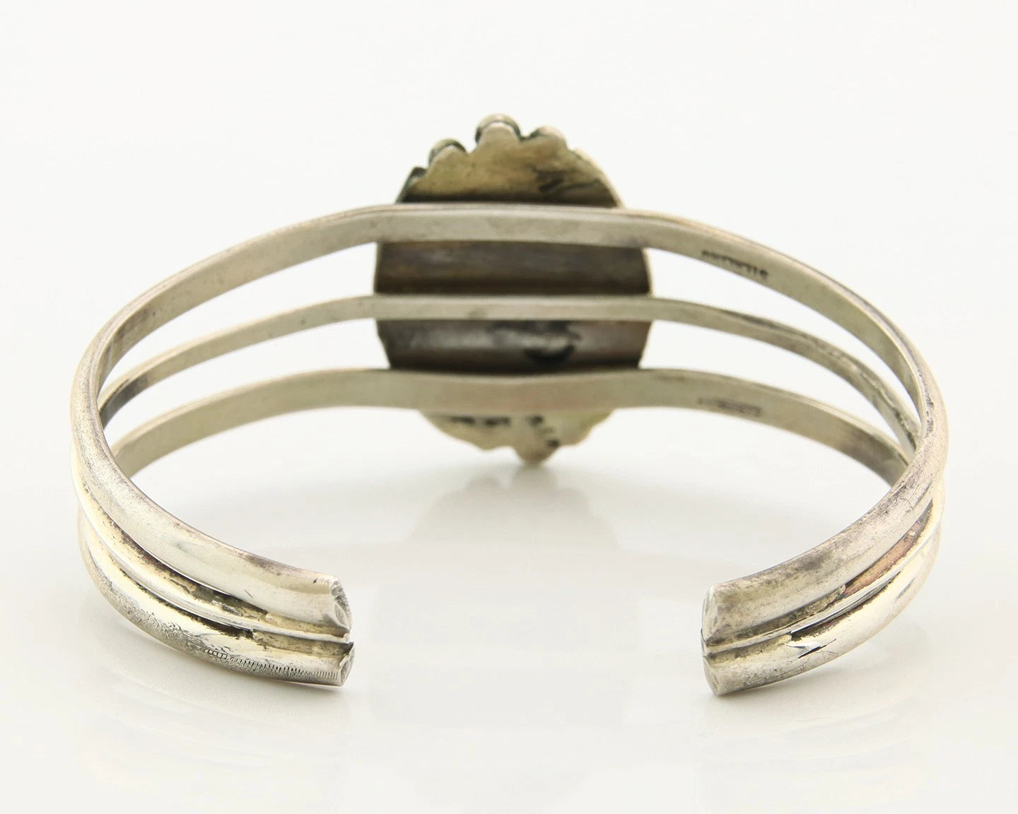 Navajo Cuff Bracelet Sterling Silver Authentic Pink Muscle Native Artist