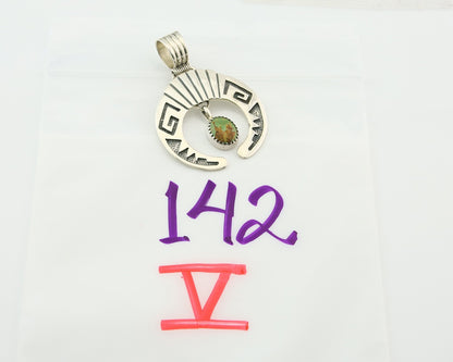 Navajo Sterling Silver Necklace Pendant Handmade Authentic Vintage Signed C
