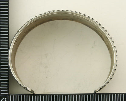 Navajo Bracelet 925 Silver Handmade Cuff 30mm Wide Artist Signed Emerson C.80's