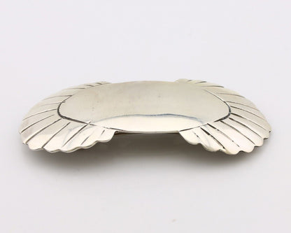 Women's Navajo Hair Clip Hand Stamped 925 Silver Artist Signed C Montoya C.80's