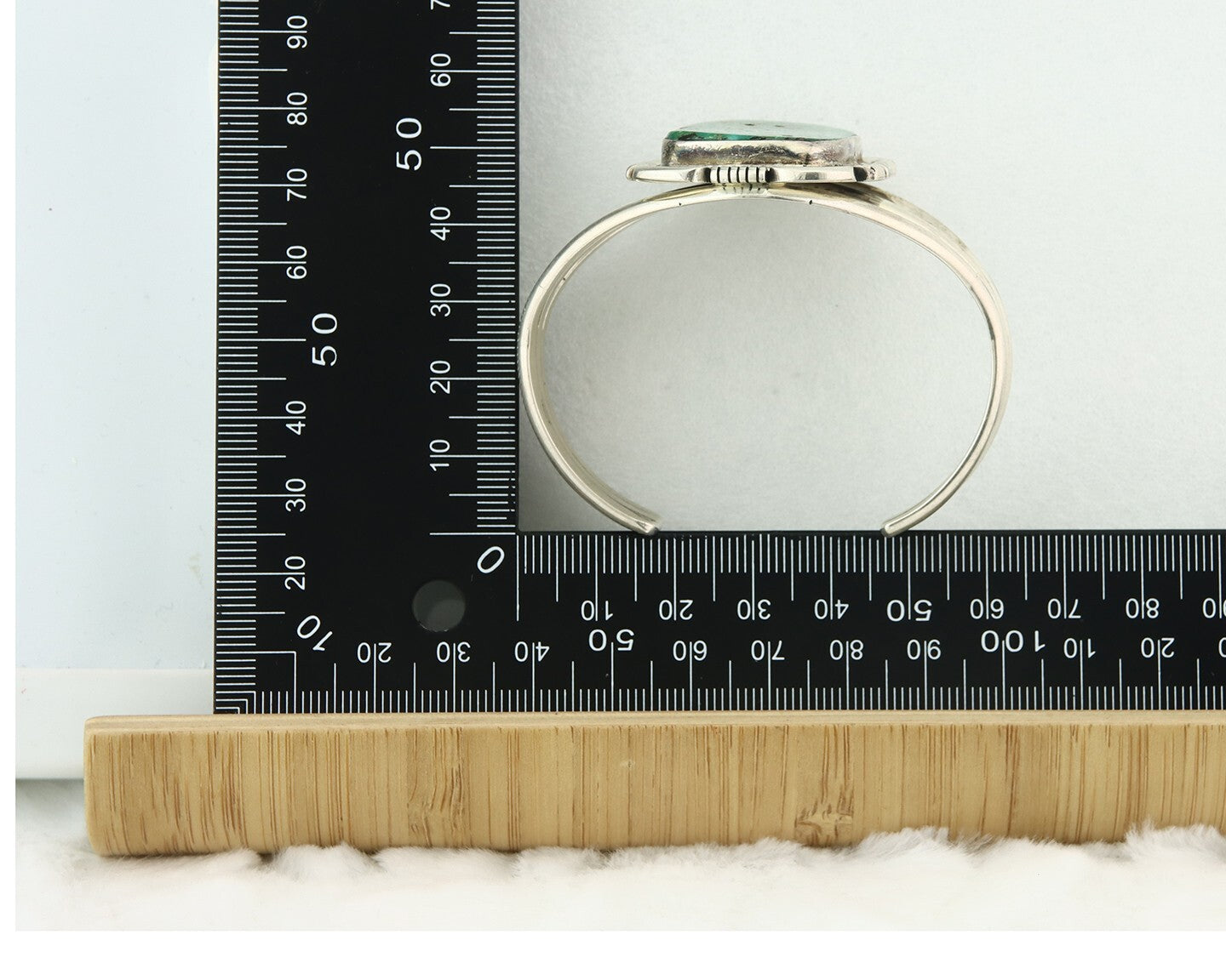 Vintage Navajo Bracelet 925 Silver Blue Turquoise Handmade Signed McCray