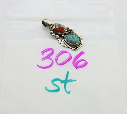 Navajo Necklace 925 Silver Spiderweb Turquoise Artist Signed Justin Morris C80s