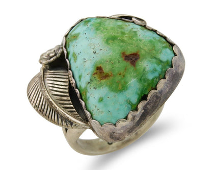 Navajo Ring 925 Sterling Royston Turquoise Native American Artist C.80's