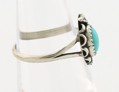 Navajo Ring 925 Silver Turquoise Artist Signed SkyStone Creations C.80's