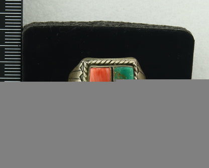 Vintage Zuni Ring 925 Sterling Authentic Natural Gemstone Signed M Size 9.5