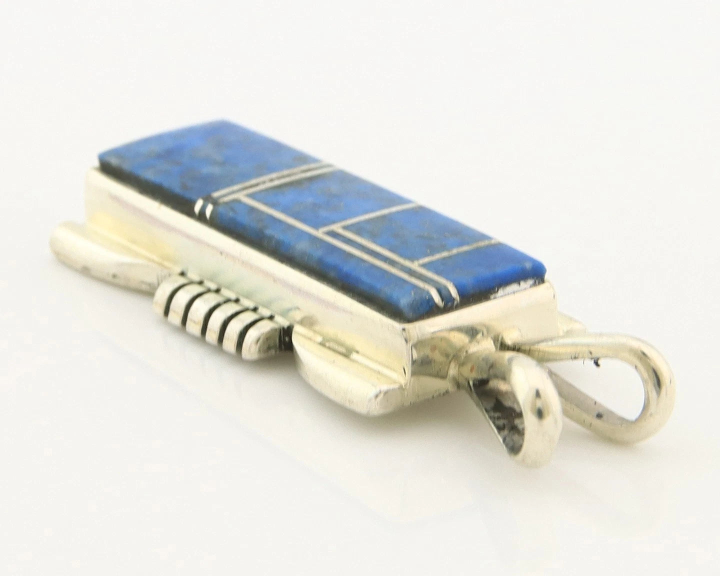 Navajo Necklace Sterling Silver Authentic Lapis Vintage Native Artist