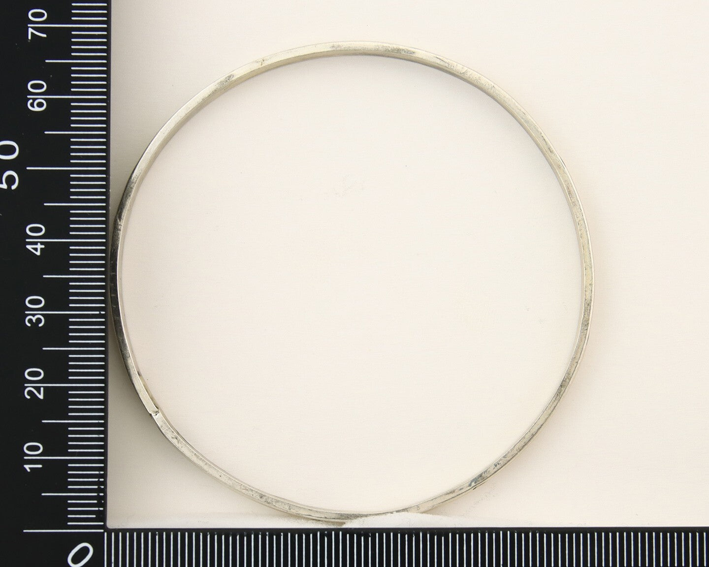 Navajo Bangle Bracelet 925 Silver Hand Stamped Twist Native American Artist C80s