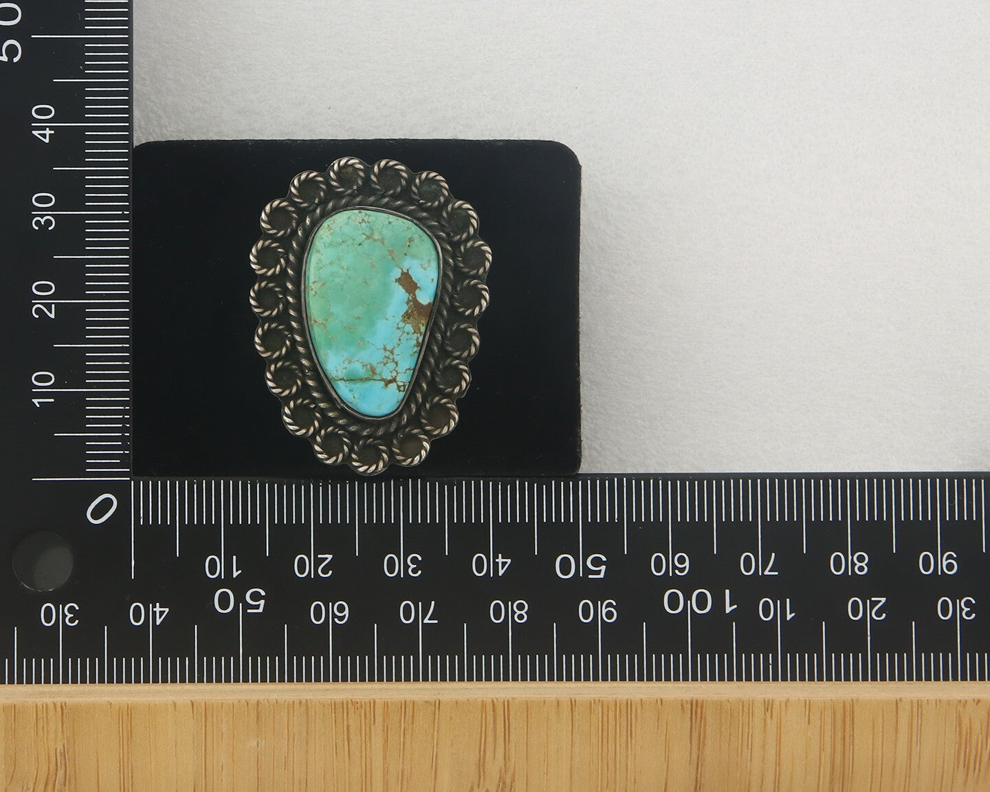 Vintage Navajo Ring 925 Sterling Authentic Traditional Turquoise Handmade Sz 5.5