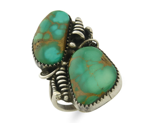 Vintage Navajo Ring 925 Sterling Silver Authentic Royston Turquoise Size 6.5