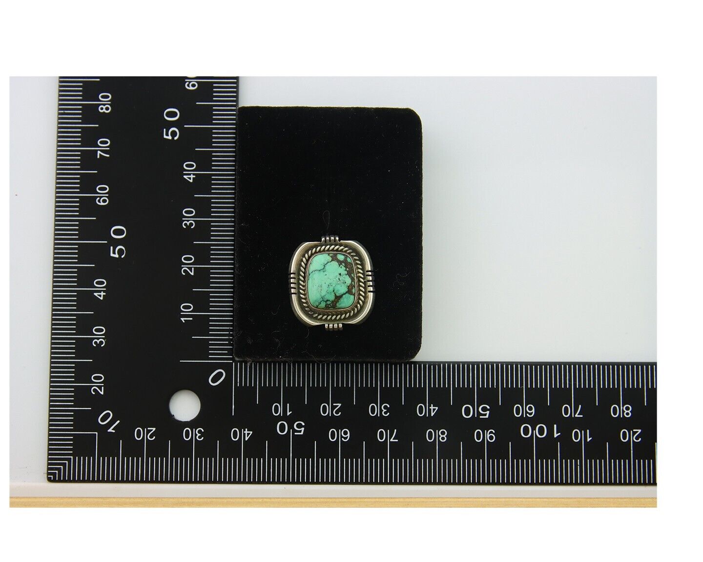 Navajo Earrings 925 Silver Natural Turquoise Artist Signed G C.80's