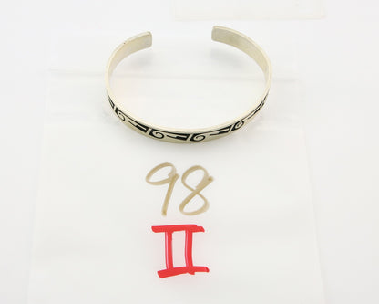 Hopi Bracelet 925 Silver Handmade Signed Darren Seweyestewa C.80's