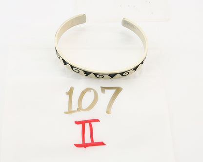 Hopi Bracelet 925 Silver Handmade Signed Darren Seweyestewa C.80's