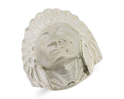 Indian Chief Ring 925 Sterling Silver SOLID CAST 925 STERLING SILVER Size 9.75