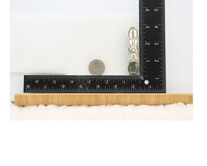 Vintage Navajo Barrette 925 Sterling Silver Hand Stamped Signed SN