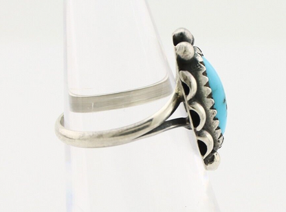 Navajo Ring 925 Silver Turquoise Artist Signed SkyStone Creations C.80's