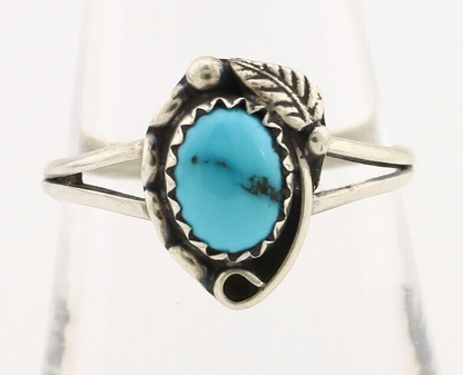 Navajo Ring 925 Silver Turquoise Artist Signed SkyStone Creations C.80's