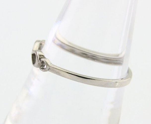 Infinity Heart Promise Ring 925 Solid Silver Size 8.0